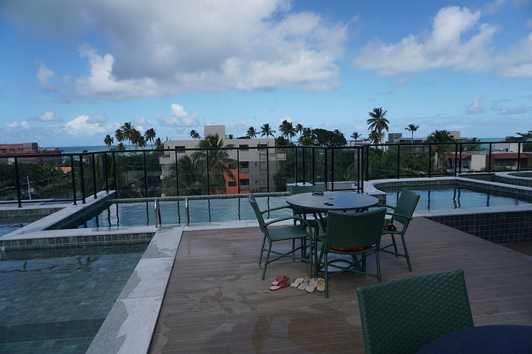 Flats no Centrinho de Porto de Galinhas - 100m piscinas natu